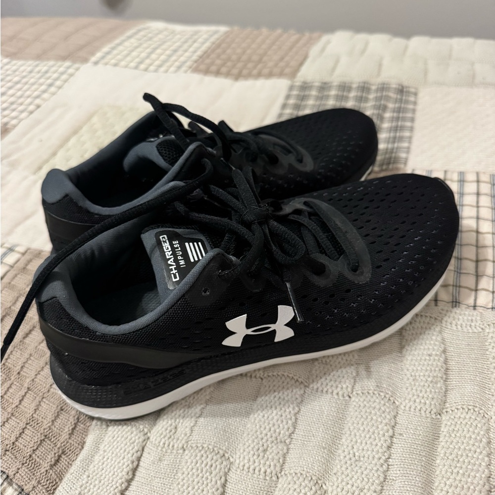 Under Armour Black Sneakers with Breathable Mesh Upper
